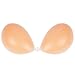 Niidor Samoprzylepny biustonosz bez ramiączek lepki niewidoczny biustonosz Push Up silikonowe pokrowce na sutki do sukienki bez pleców, Beżowy silikon, A