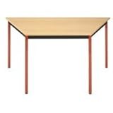 Tisch Trapeztisch 120x60cm Buche/rot T126thr