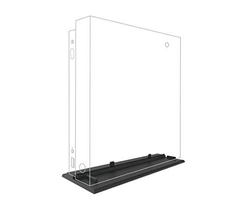 GTSAISDN Vertical Stand Compatible with X Box One X with Built-in Cooling Vents & 4X Non-Slip Rubber Pad(Cooling Vents)