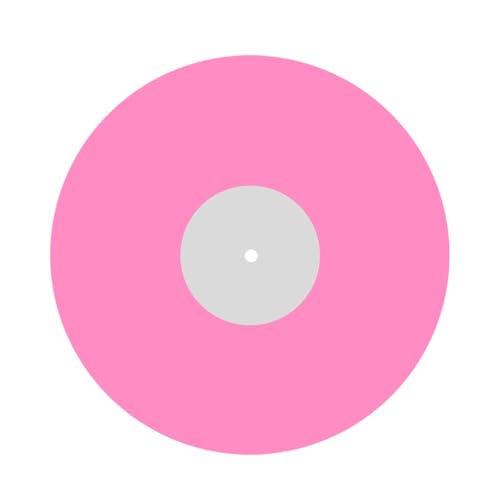 JINPIAOPIAO 12Inch Acrylic Turntable Mats with Fluorescent Anti Slip Surfaces for Vinyls Records Statics Reduction