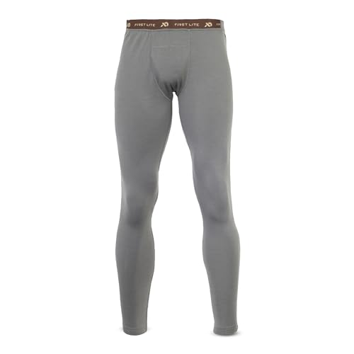 First Lite Men's Kiln Zip Off Long John - Midweight Merino Wool Hunting Base Layer