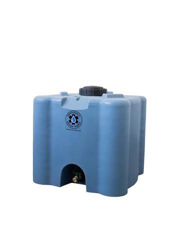 30 Gallon Stackable Emergency Water Storage Tank Heavy-Duty Water Barrel for Long-Term Drinking Water or Preparedness