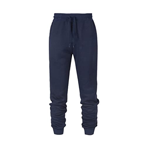 Pantalon de jogging homme confortable à taille élastique noire extensible 4XL