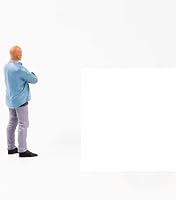 Vista 4 de American Diorama Car Meet 3 Figura 6, azul 76331 - Figura 1/18 a escala - Accesorio de diorama