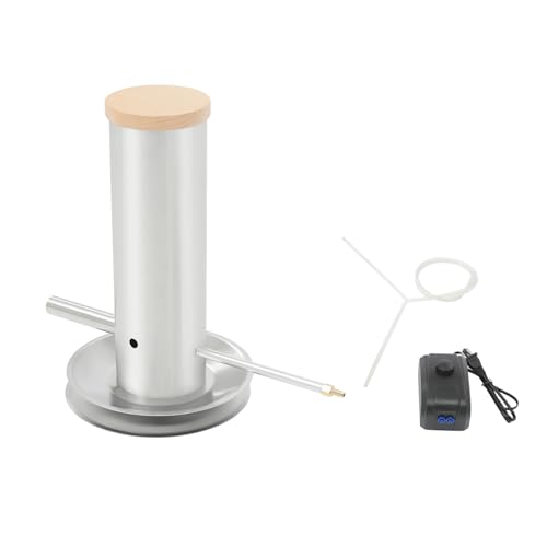 Cold Smoke Generator, Stainless Steel Smoke Tube for Pellet Smoker with Variable Speed Air Pump & Lid for Smoking Meats Vegetables for Electric, Gas, Charcoal Grills