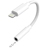 【MFi認証品 通話可 】 Lightning 3.5mm ヘッドフォンジャック 変換 iPhone イヤホン 変換アダプタ 音楽 マイク通話 リモコン操作対応 HIFI音質 イヤホンジャック オーディオアダプタ ライトニング 変換ケーブル iPhone14/13/12/11/11/SE/Xs/Xs Max/XR/X/8/7 (IOS11-16対応) image