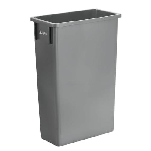 Caneca de basura rectangular gris Plexon 23 galones