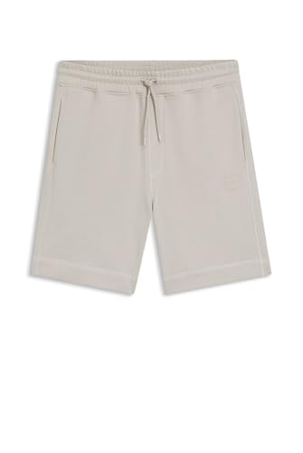 Boss Shorts Aus Baumwoll-Terry Mit Logo-Patch