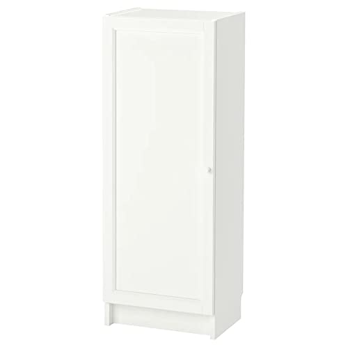 MARIAS KOMMERCE Billy/OXBERG Bookcase with Door, white40x30x106 cm (15 3/4x11 3/4x41 3/4 ")