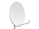Opticum Digitale 2 Teilnehmer AX 300 HDTV Satelliten-Komplettanlage (Opticum Twin LNB, Opticum X, 80 cm Antenne) lichtgrau (TÜV zertifiziert)