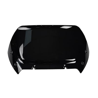 Black 12 Windshield Windscreen Wind Splitter Fit for Harley Road Glide CVO 2024, Dark Tinted Wind Shield Windscreen Air Deflector for Harley Davidson Road Glide CVO FLTRXSE 2023-2024