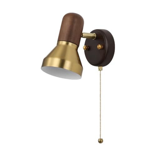 Aplique retro de madera para iluminar pasillos oscuros y dar una bienvenida cálida