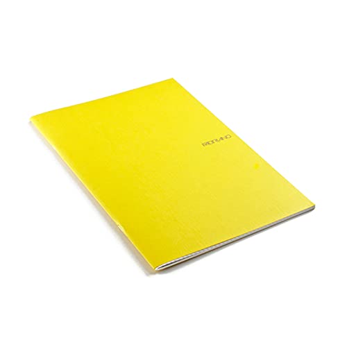Fabriano EcoQua Notebook, Large, Staple-Bound, Blank, 38 Sheets, Lemon