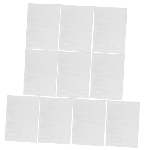 Amosfun 10Pcs Transparent Plastic Storage Bags for Clothes Clear Garment Bags for Easy Organization of Shirts Pants and Merchandise