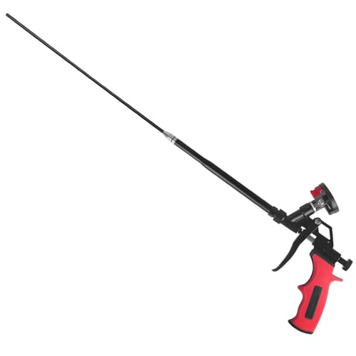 Pistola de espuma extendida de 25 pulgadas, cesta antiadherente recubierta de teflón, pistola de aislamiento de espuma en aerosol resistente, pistola de espuma expandible de poliuretano para