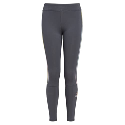 adidas Girls 7-16 3-Stripe Logo Leggings (as1, Alpha, s, x_l, Regular)
