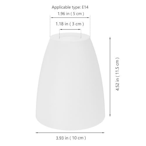 DOITOOL Plastic Lamp Shade Replacement 3Pcs Flat Light Cover Small Modern Chandelier Lamp Shade Ceiling Light Cover for Wall Table Pendant Floor Lamp 30mm - Image 3