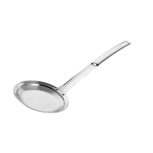 DECHOUS Fine Mesh Skimmer Spoon Stainless Steel Oil Filter Strainer with Handle for Kitchen Frying Soup and Hot Pot Cooking Tasks