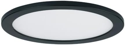 Maxim Lighting 58736WTBK Wafer - 30W 1 LED Flush Mount-0.5 Inches Tall and 15 Inches Wide, Finish Color: Black