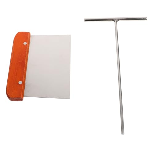 BAZEITFLOW Spatola Per Crepes in Acciaio Resistente Utensile Per Preparare Le Crêpe Facile Da Usare Raschietto Per Pancake Angoli Arrotondati e Bordi Lisci Accessori Da Cucina Indispensabili