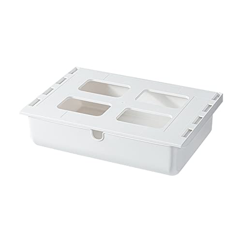 後付け引き出し デスク下 収納ボックス 33*23.5*8.5cm 強力粘着 簡単設置 省スペース 隠し引き出し 小物入れ 収納整理D | 穴あけ不要，机下デスクした収納，文房具/事務用品/アクセサリー用