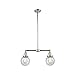 Innovations 209-PN-G202-6-LED 2 Light Vintage Dimmable LED Chandelier, Polished Nickel