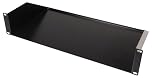 PULSE 19” 2U Rack Shelf, 250mm Depth, Heavy Duty 1.5mm Steel, Black Powder Coated, Sturdy Space-Saving Rackmount Storage for Servers, Audio Equipment, Electronics - RKSS-2U250