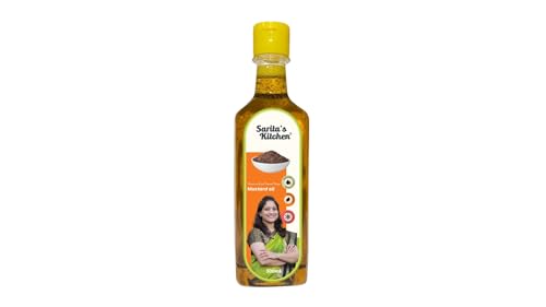 Saritas Kitchen Cold Pressed Mustard Oil/Lakdi Ghana Mohori Tel 500 Ml