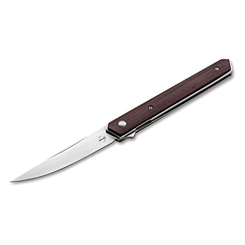 BÖKER PLUS Kwaiken Air - Minimalist and Ultra Light Weight EDC Pocket Knife, G10, Titanium, Cocobolo Handles, Designed by Lucas Burnley (Cocobolo) Cover