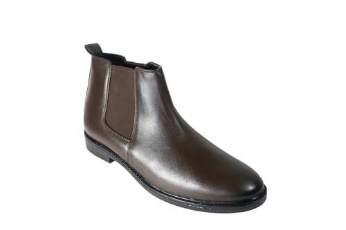Image of Men's Chelsea Boots | Ankle Boot | Men's High Ankle Slip On Outdoor Fashion Winter Stylish Formal and Semi Casual Chelsea Boot | Slip-On Synthetic Leather