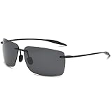YIMI Mens Sunglasses Polarized Frameless z87 Safety Sun Glasses For Women UV400 Lightweight Anti-Glare Mirror Sunglasses