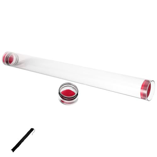 MUSISALY Fishing Floats Organizer Tube Clear Storage for Fishing Floats Lightweight Durable with Built Sponge Protection for Outdoor Fishing Gear Thick