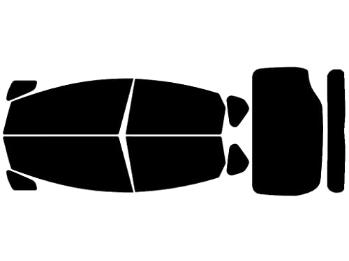 Rvinyl Window Tint Kit Compatible with Toyota Prius 2010-2015 - Black 5% - Single Ply No Bubble Film - Do it Yourself Vehicle Complete Precut Kit