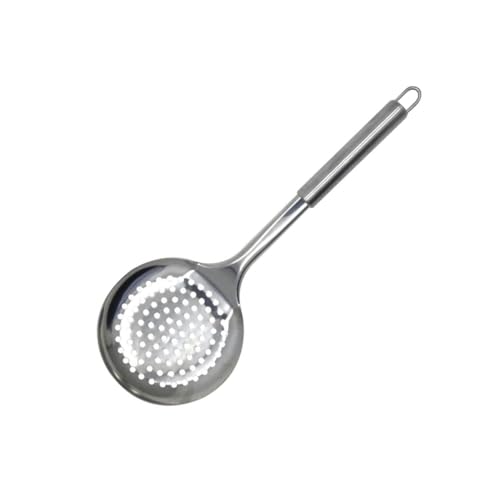 Fackelmann Elemental Cocina, Utensilios cocinas. Espumaderas de cocina. Espumadera Acero Inoxidable elegante con mango tubular para fritos, 32,5cm, 1ud