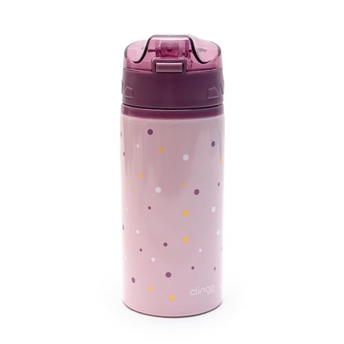 Clingo Garrafa em Alumínio Infantil 580 ml, Bebê Fresh, Roxo