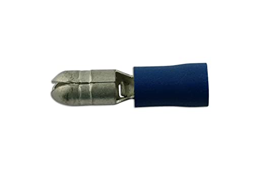 Connect 30177 5mm Male Bullet - Blue (Pack of 100)