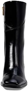 Franco Sarto Womens Stevie Mid Calf Boot Black Water Patent 8.5 M | Image 1