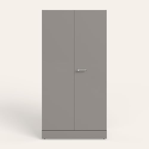 Image of Interio by Godrej Auraline Men Basic 2-Door Steel Almirah (Rocky Grey), 1-Year Warranty, 1 Drawer