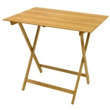 tavolo pieghevole 60cm x 80 cm legno naturale