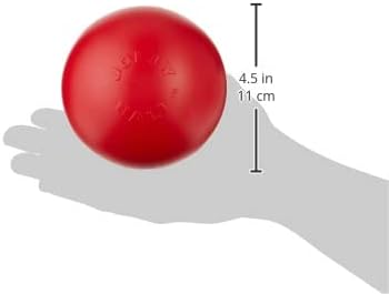Jolly Pets Push-n-Play Ball Dog Toy, 4.5 Inches/Small, Red, Small (4.5 in) - Image 5
