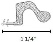 Miniatura 3 de Q-Lon - Tiras de compresión de repuesto de 81 pulgadas largo alcance marrón