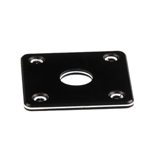 Plaque jack carrée guitare électrique finition chrome pour lutherie
