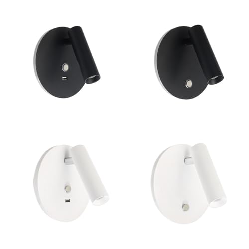 Gradation tactile et port USB pour cette applique murale blanche moderne - 4