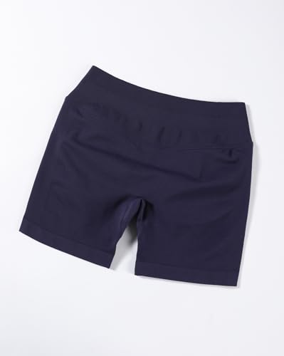 Image of AUROLA Influence Workout Shorts for Women,2.5 3.5 4.5 5.5 6.5 No Roll Up Squat Proof Scrunch Seamless Compression Gym Short