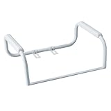 Moen Glacier White Home Care Bathroom Safety Toilet Grab Bar, Toilet Rails for Seniors, DN7015