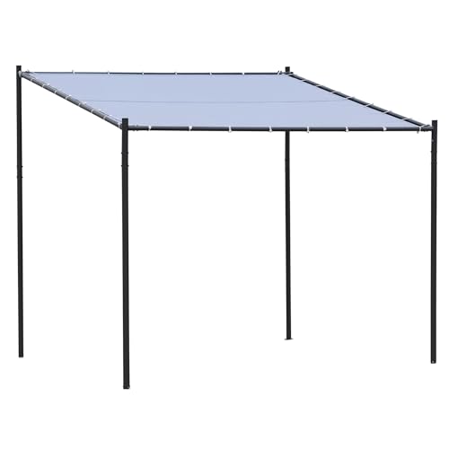 Outsunny 9' x 10' Outdoor Pergola with Canopy, Patio Sun