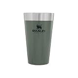 Stanley Adventure Stacking Beer Pint 0.47L - Mantiene Le Bevande Fresche Per 4 Ore - Pinta Di Birra In Acciaio Inossidabile - Lavabile In Lavastoviglie - Hammertone Green