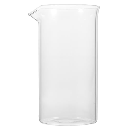 MUCKLILY Press Coffee Replacement Glass Cup with Sleek Smooth Finish, 350ml Capacity for Cafetiere 6 Cup and Tea Infuser Use
