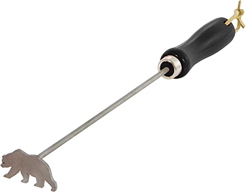 Hierro para brandeado BBQ Fans con tabla de madera miniatura 1