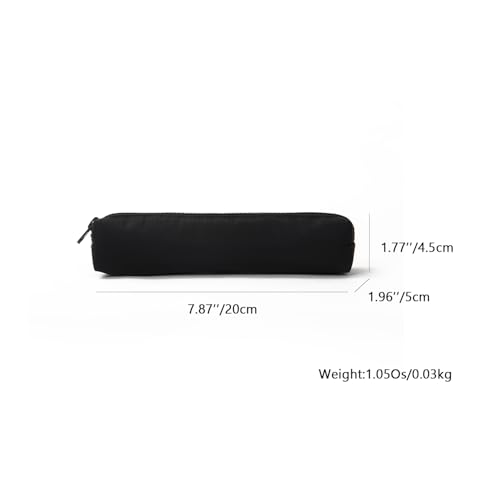Image of Oxford Fabric Color Pencil Case Multifuncional and Simple with Zipper for School (Black,Oxford Fabric)